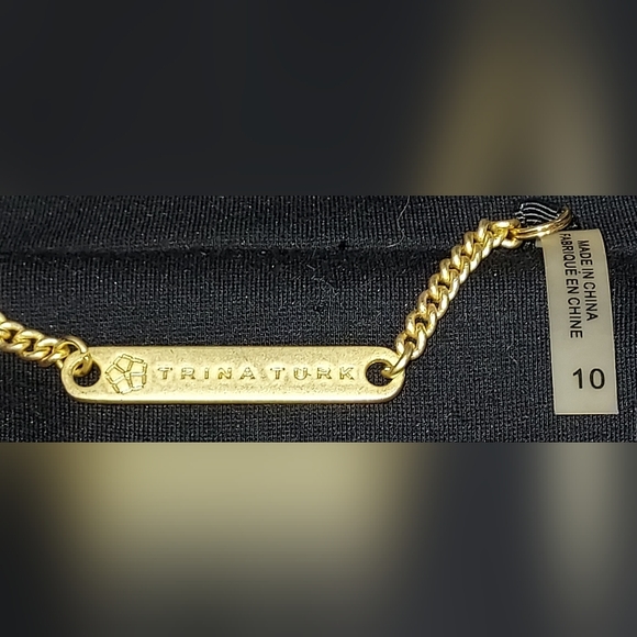 Trina Turk Navy Collared Lined Front Side Zip Dress Jacket NWOT - Picture 3 of 10